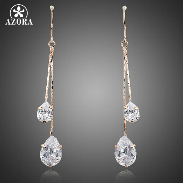 Женские серьги подвески из розового золота 2 шт.|drop earrings|earrings womenearrings drops |