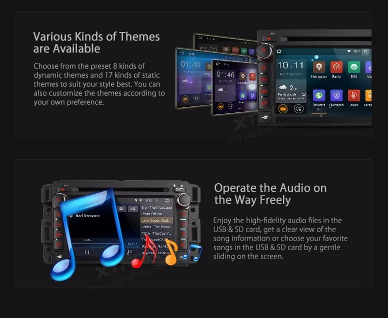 Discount 7" Quad Core 64 Bit Android 5.1 OS Special Car DVD for Chevrolet Avalanche 2009-2011 & Express Van 2008-2011 & Impala 2008-2012 16