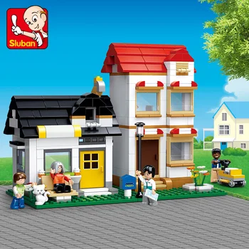

Sluban Building Block City Town Banya & Roufi's Apartment 431pcs Educational Bricks Toy Boy Gift - No Retail Box