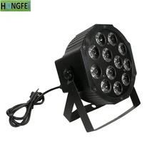 12X12 Вт 6в1 led par огни rgbwa+ uv 6в1 led плоский par свет dmx512 профессиональный сценический окрашенный par свет dj огни