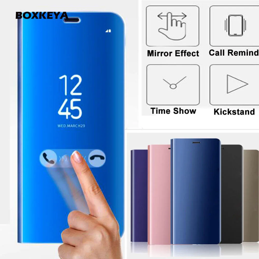 Умные зеркальные чехлы для телефонов Xiomi Xiaomi 6 A1 5X 6X 5C Note 3 Mix 2 Redmi 4X 5 Plus A2 Note5A Note5 Pro