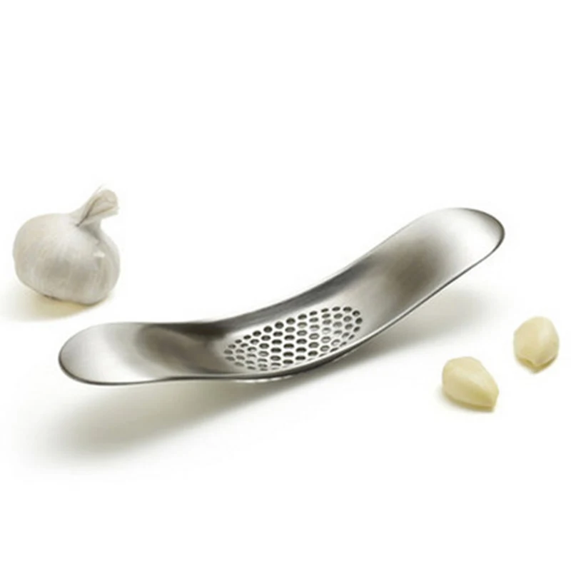 

Stainless Steel Garlic Press Grinding Slicer Mincer Metal Ginger Crusher Chopper Cutter Kitchen Accessories