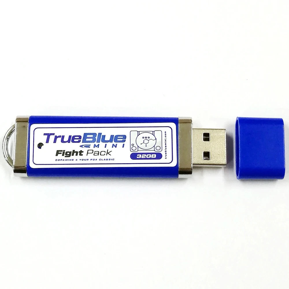 True Blue Mini Fight Pack для PlayStation Classic (58 игр) аксессуары игр с mini usb хаб 32G|Запасные части| |