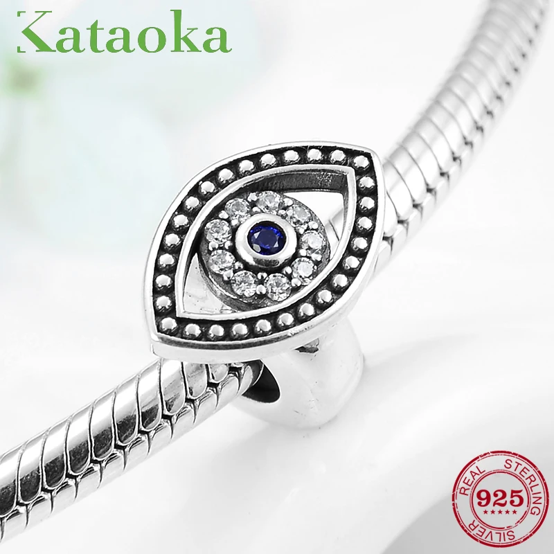 

Hot 925 Sterling Silver Blue CZ Whirl Stopper Spacer Beads Fit Original Pandora Charm Bracelets Jewelry Making 2019