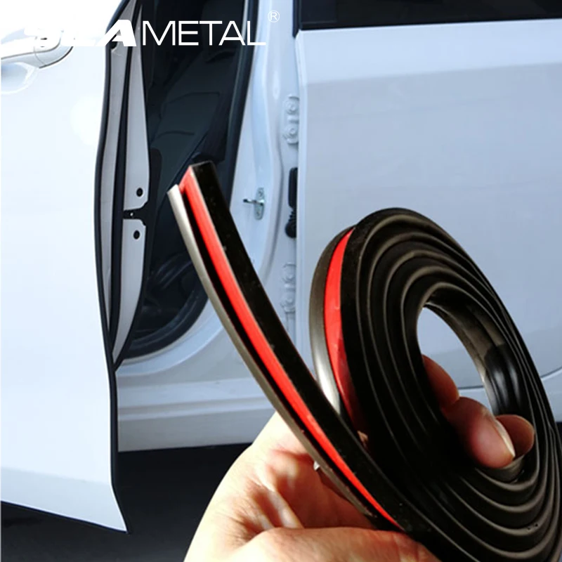 

Car Door Seal Strip Trunk Hood Sealed Soundproof Waterproof Car Door Sealing Strip Universal Cars Strip Sticker Auto Accessories