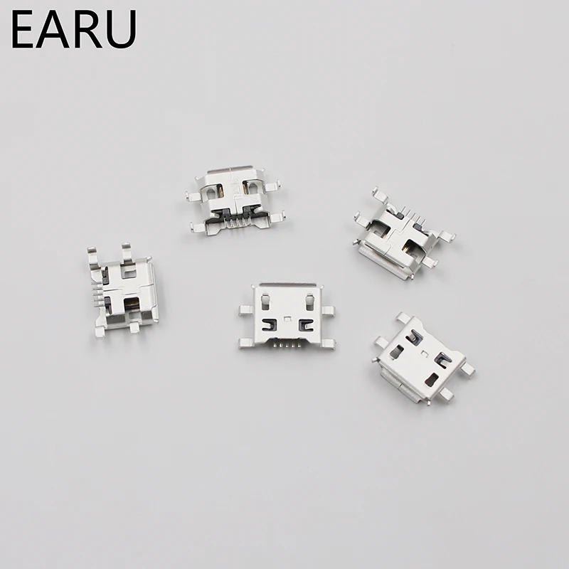 10 шт. разъем Micro USB 5 контактов типа B 0 8 мм|connector 5pin|connector femaleconnector charge |