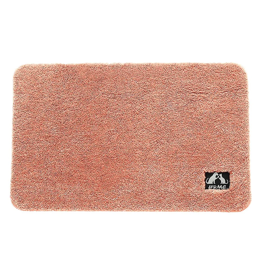 

Super Absorbent Cotton Chenille Bath Mat Beige Thick Anti-slip Kitchen Bathroom Floor Rug Doorway Pad 19Jan22 P35
