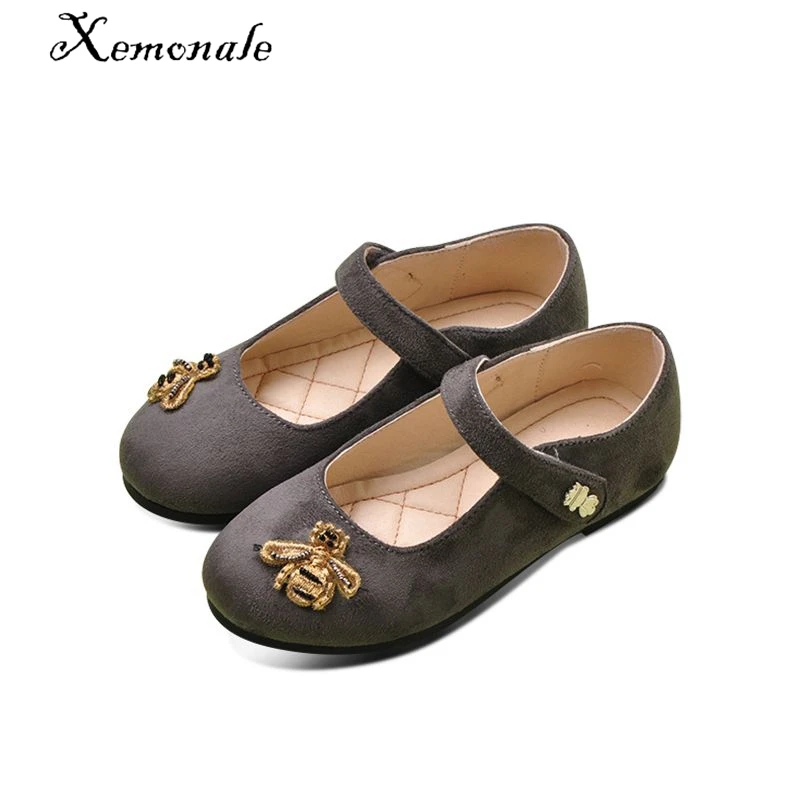 

Xemnole autumn fashion black dance shoes baby girls brand Mary Jane shoes children pu leather shoes toddler bee shoes flats
