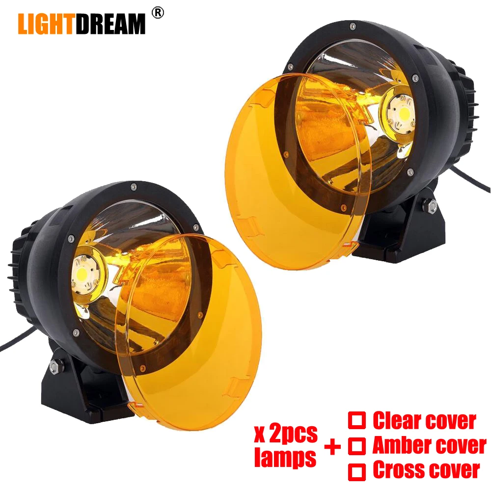 

50W 6.7" inch 4x4 off road Led Cannon Spot Work Light Round Work Lamp 12V 24V Car Spotlight Good For Night Driving Car x2pcs