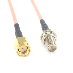 RP-SMA мужской Goldplated к RP-SMA Женский Nickelplated РФ Connector помощью соединительного кабеля