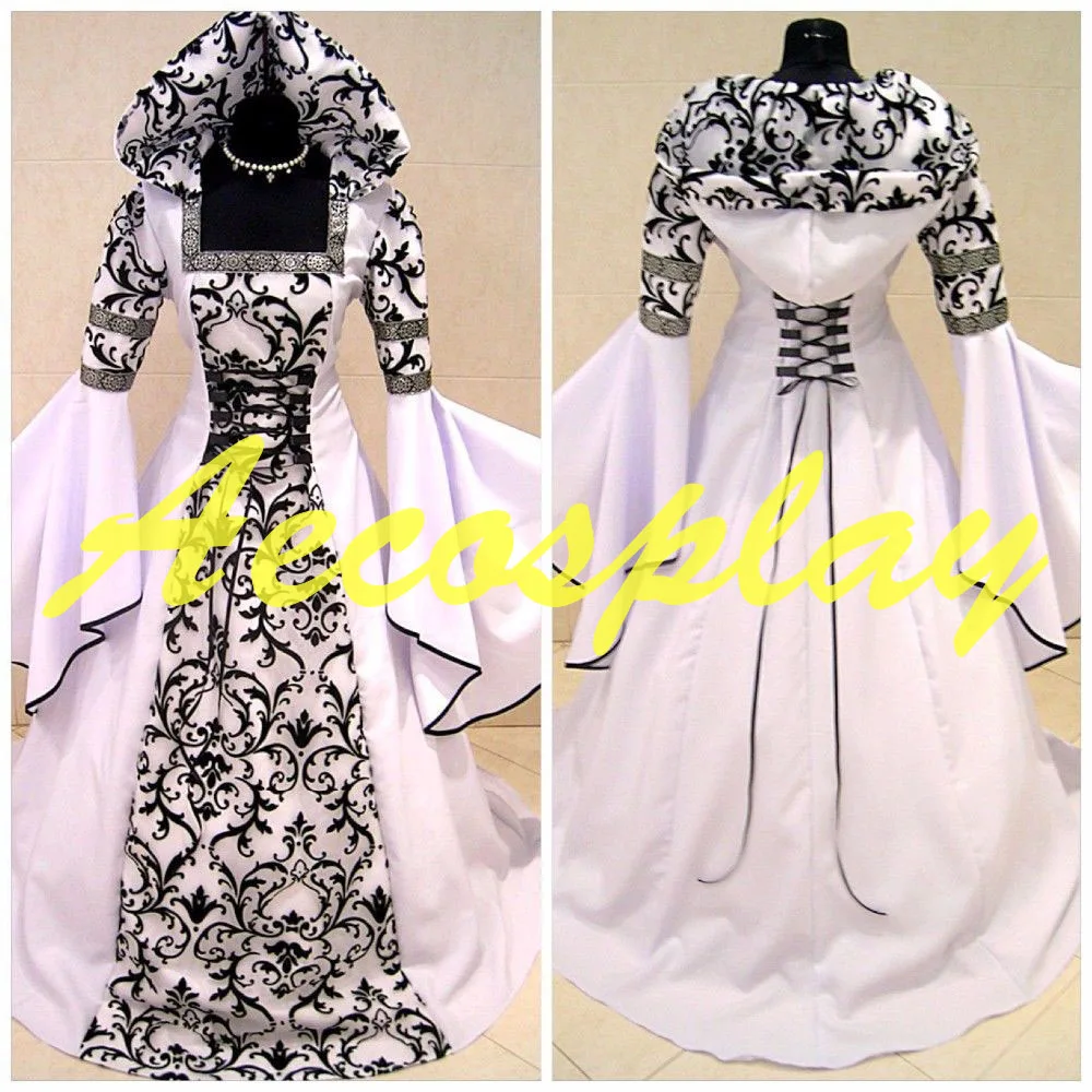 Medieval Victorian Renaissance Gothic Wedding Dress Vampire Cos
