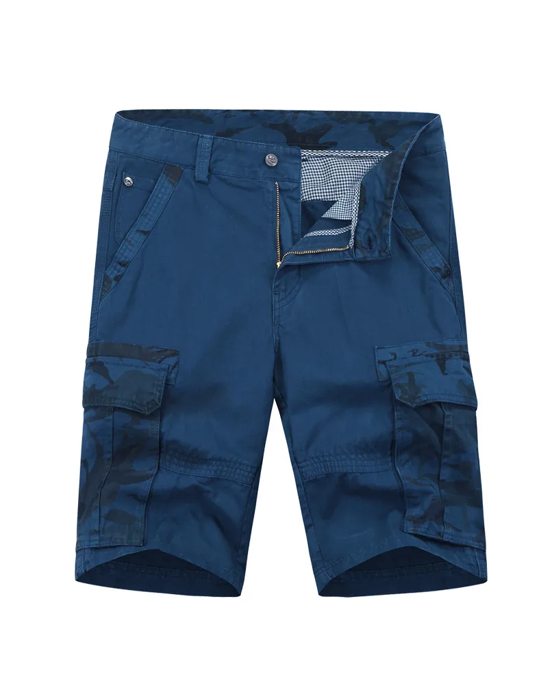 Multi-pocket Shorts Men Floral Cargo Shorts Cool Summer Hot Sale Cotton Fashion Men Shorts Male Pants Brand Clothing Plus Size 12
