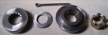 

Free shipping parts for Yamaha hidea parsun 40-48 HP Yamaha propeller shaft spline pad nut inside and outside 13 keyway