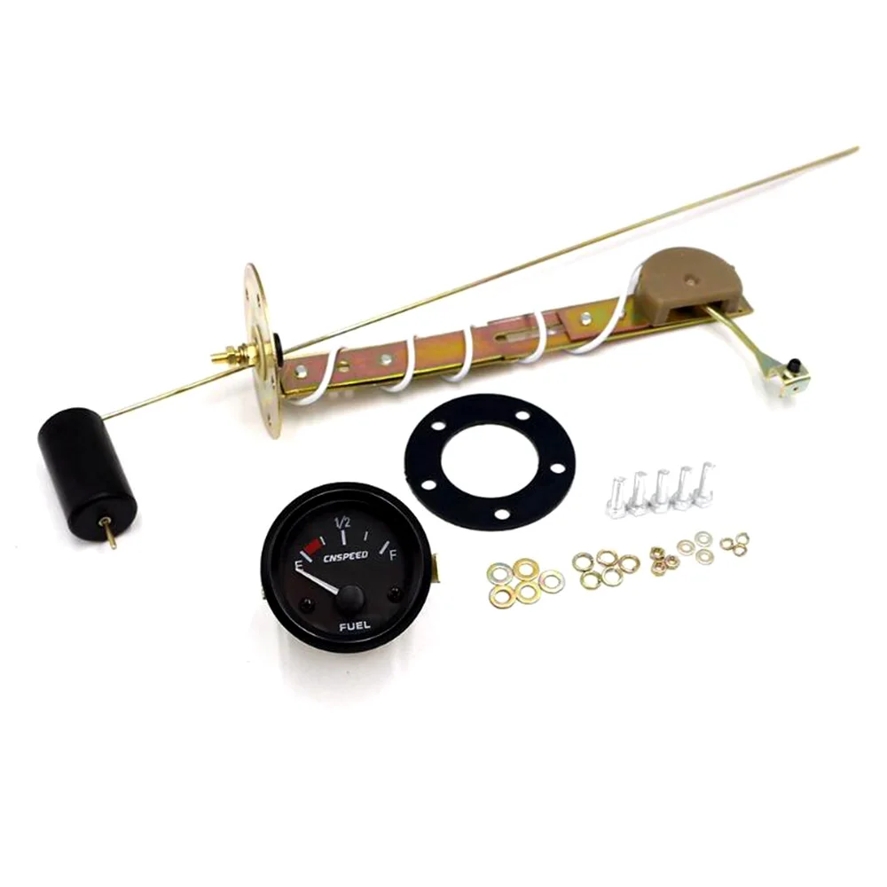 1SET 12V 52MM Car Fuel Gauge with Oil Float ABS+AL Car Modification