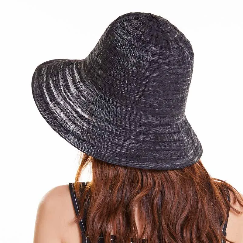 Для женщин s плотная Панама Летние черные ведро Шапки панамки для девочек Для женщин Открытый Однотонная повседневная обувь без каблука быстросохнущая Тонкий пляж шапки - Цвет: black hat