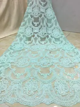 

nice looking feather embroidery tulle mesh lace fabric David-10.2410 with good quality for party dress