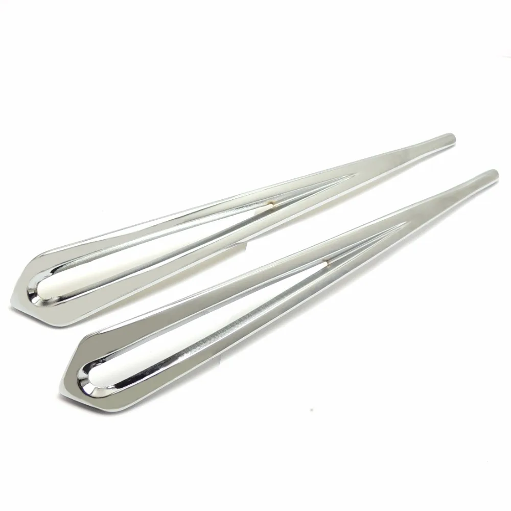 

Slotted Saddlebag Lid Accents Chrome for Touring Bikes 1993-2013 Motorcycle Parts after market