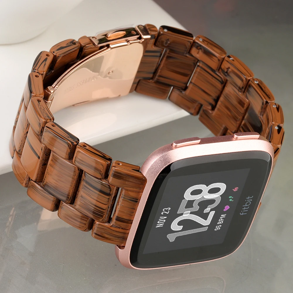 

Lightweight Resin Watch Bands for Fitbit Watch Versa/Versa 2 Metal Buckle Wristband Replacement For Fitbit Series