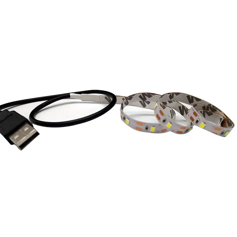 USB 5V светодиодный SMD3528 60 Светодиодный s/mColor изменение гибкий трос Strip0.5m 5 м для ПК ТВ