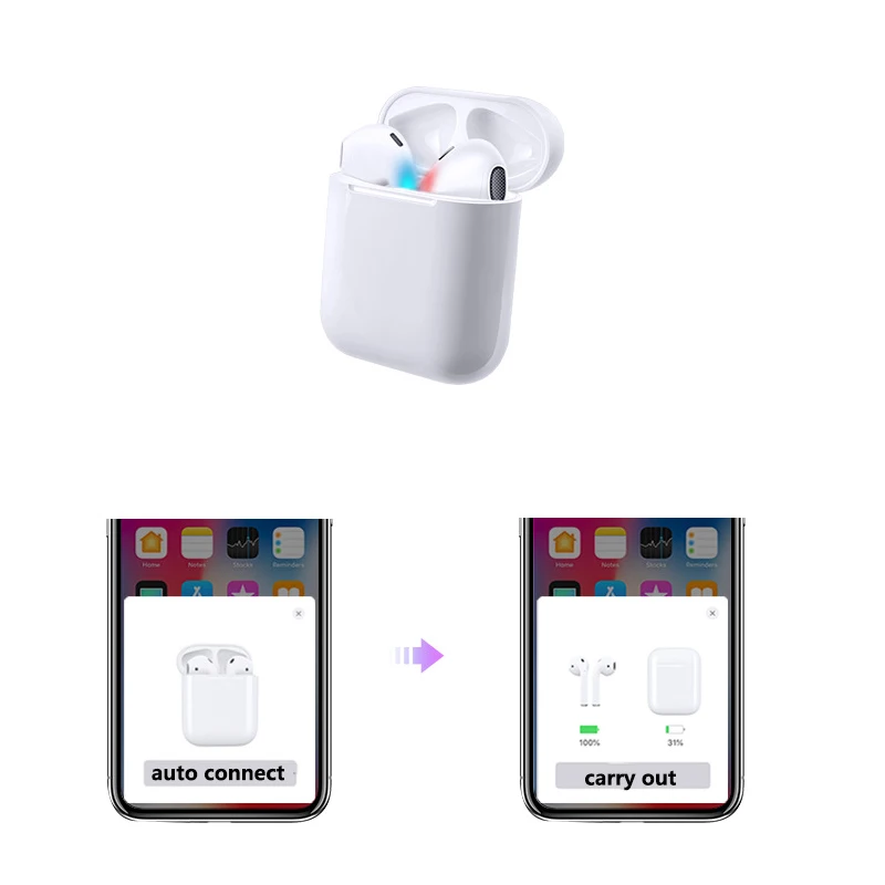 

Wireless Headphone MiNi bluetooth earphone auto connect Ear headphones headset Suitable for Air earplug Apple iPhone Android