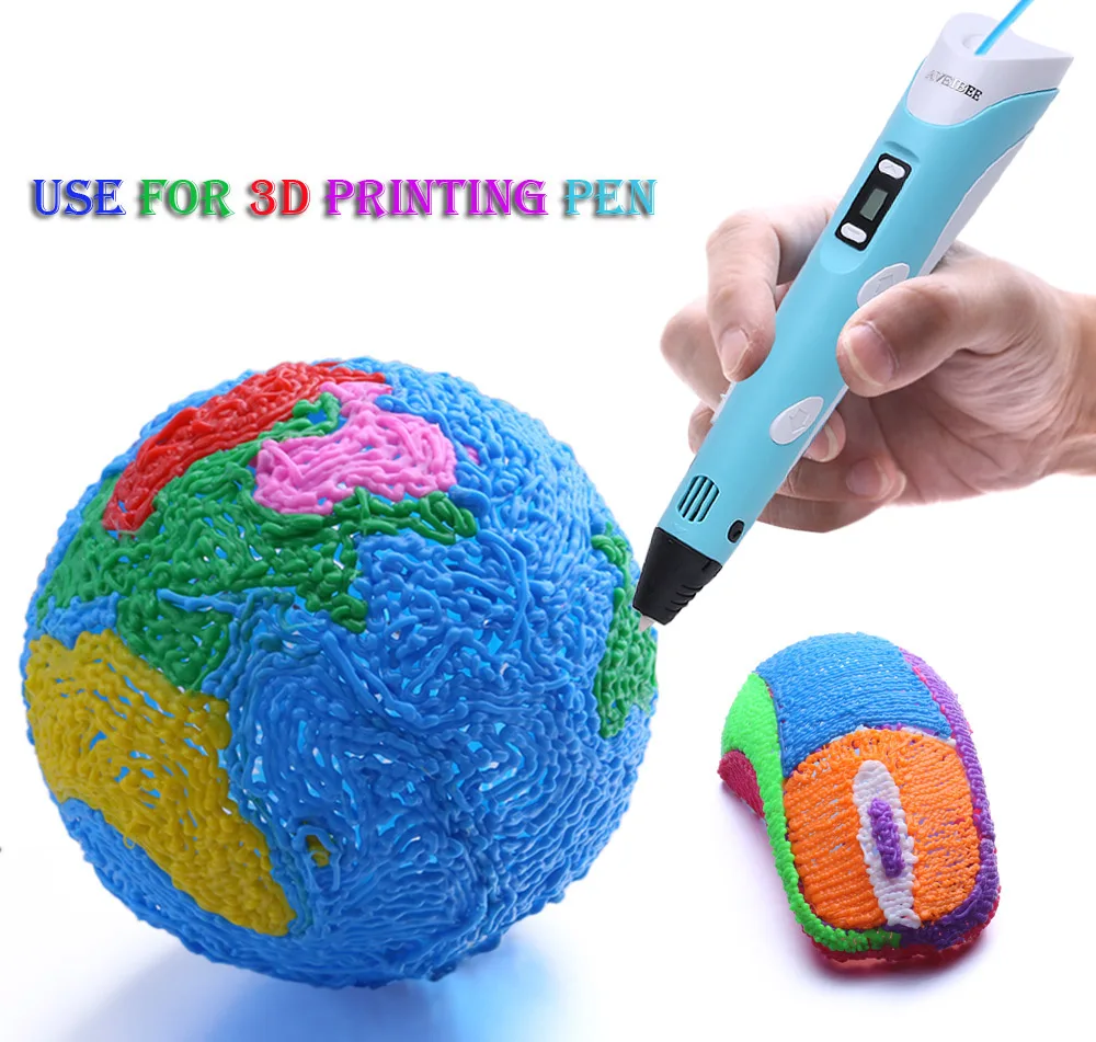 Оригинальная модель 3d ручки с 10 цветами 50 метров набор пластиковых ручек для