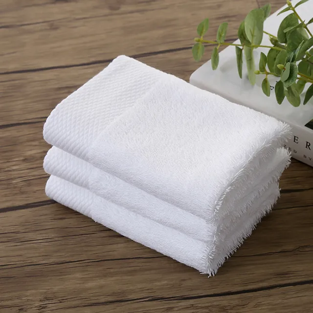 White Square Type Face Towels Solid Facial Cleansing Cotton Drying Bath Beach Towel Washcloth