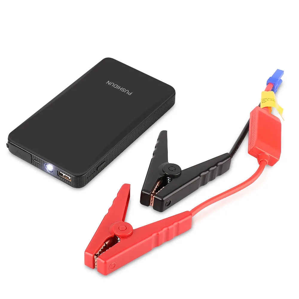 Pushidun Starter Booster Power Bank 400A Starting Device Portable Jump Starter With Ordinary Cable And Four in One USB Cable