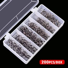 Baitholder! 200 шт./кор. 2#/4#/6#/8#/18-22# рыболовные Крючки приманки высокого качества из нержавеющей стали рыболовный крючок