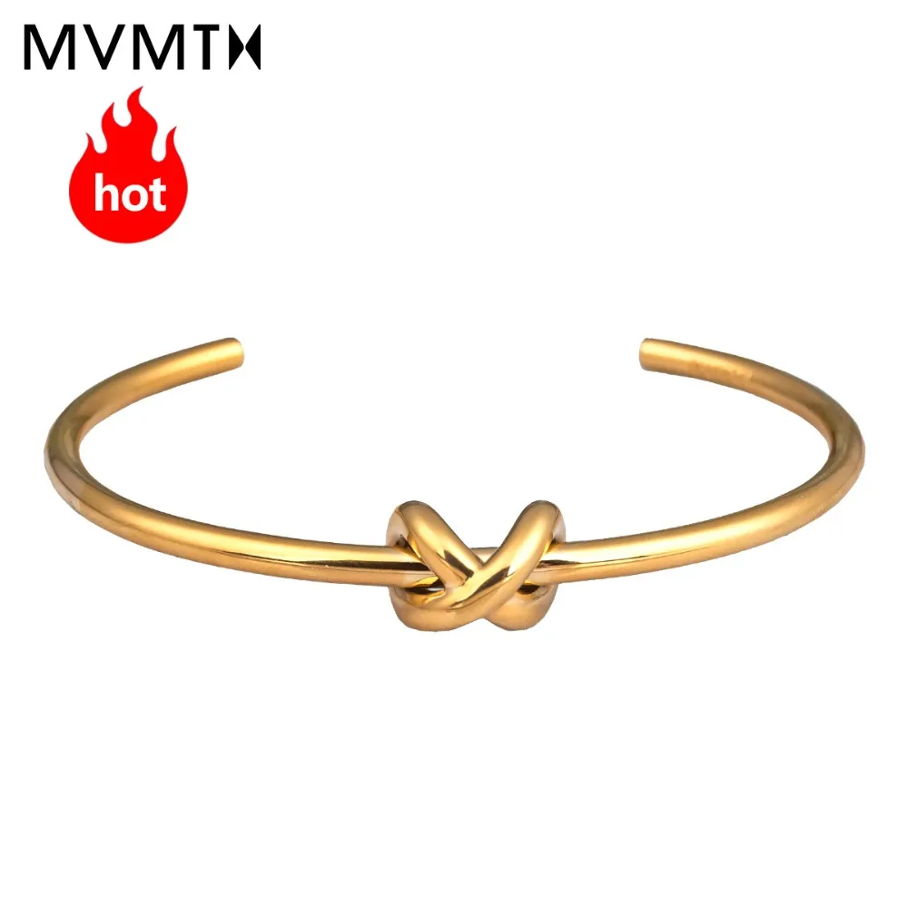 MVMT fashion trend gold bracelet casual vintage metal bracelet elegant lady bracelet KNOT CUFF series MVMT fashion trend gold bracelet casual vintage metal bracelet elegant lady bracelet KNOT CUFF series