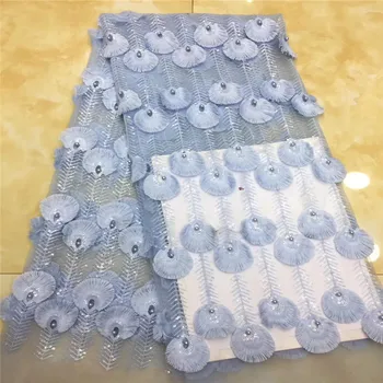 

Madison Latest African Lace Fabric 2019 Sequins Fabric Embroidery Tulle Lace Fabric Nigerian Party For African French Lace