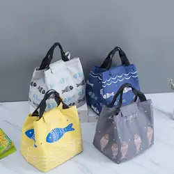 2019 непромокаемый мешок для Для женщин дети Для мужчин охладитель Коробки для обедов мешок рыбы сумка с принтом холст Термосумка для еды