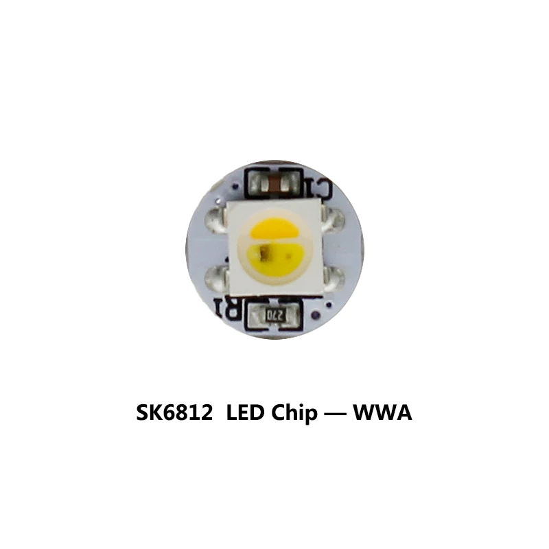 WS2812B SK6812 RGB RGBW RGBWW WWA светодиодный чип с печатной платой радиатора DC5V встроенный IC DIY светодиодный чип 10~ 100 шт - Испускаемый цвет: SK6812 WWA