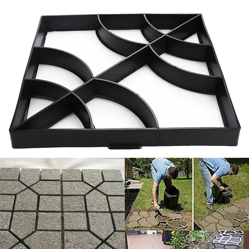

Garden Stone Walk Maker Mould DIY Pavement Concrete Mold Driveway Paving Brick Patio Slabs Path Pathmate