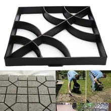 Garden Stone Walk Maker Mould DIY Pavement Concrete Mold Driveway Paving Brick Patio Slabs Path Pathmate 10pcs lot paving concrete mold pavement mold driveway paving pavement mold patio concrete stepping stone path walk maker