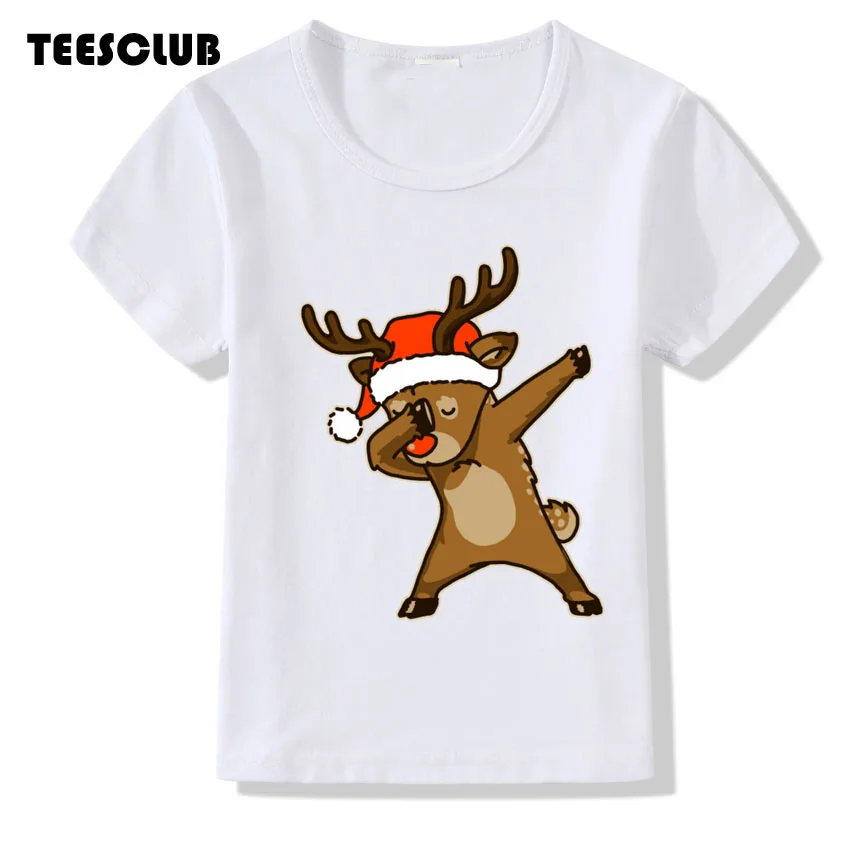Children Top 2018 Dab Christmas Dear Print Baby T shirt Summer Casual Dabbing Unicorn Design Tshirt Girl Boy O-neck Tshirt Children Top 2018 Dab Christmas Dear Print Baby T shirt Summer Casual Dabbing Unicorn Design Tshirt Girl Boy O-neck Tshirt