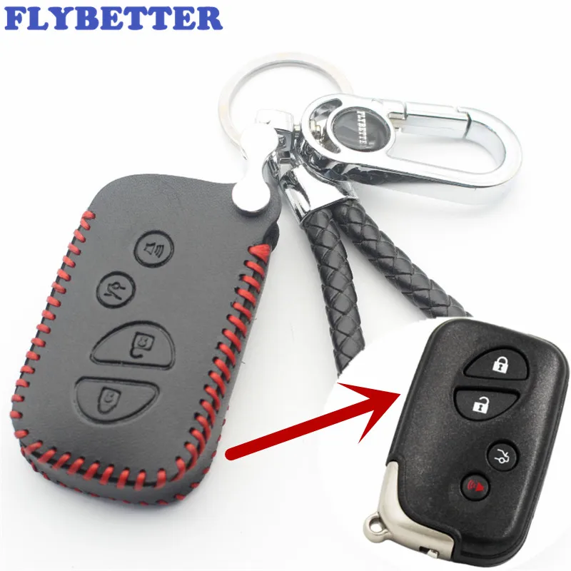 Смарт чехол FLYBETTER из натуральной кожи с 4 кнопками для Lexus LX470/GS450h/IS350/SC430/LS460/ES350/GS350