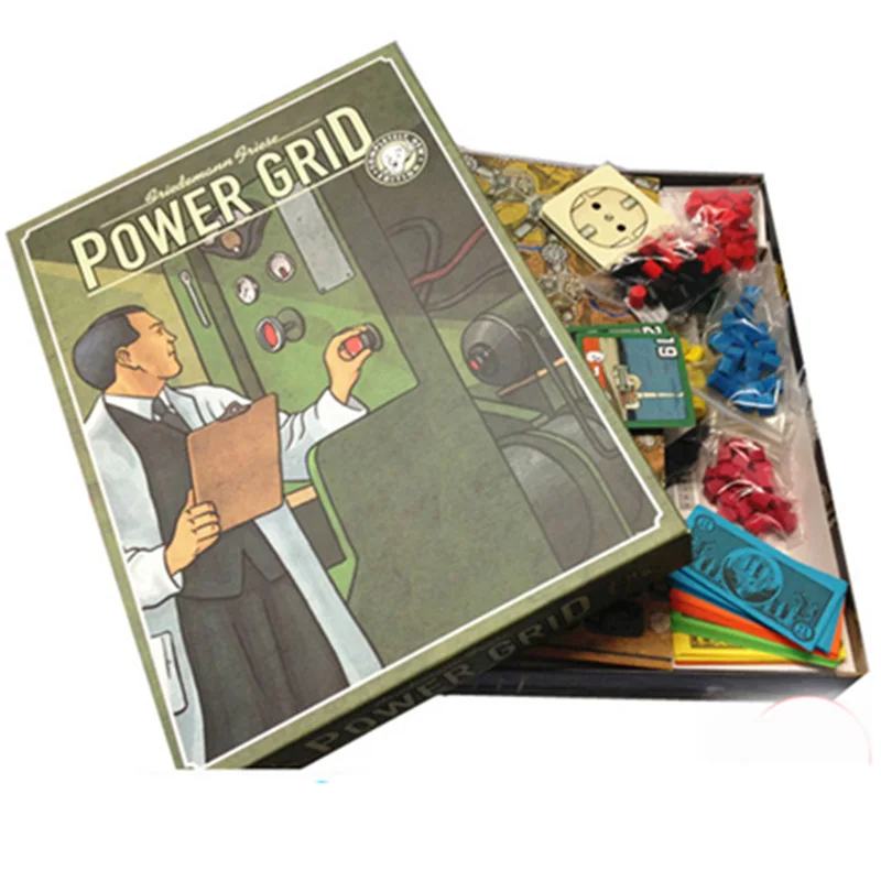 

Power Grid Board Game 2-6 Players Family/Party Best Gift for Children Cards Game With Extended Strategy Game