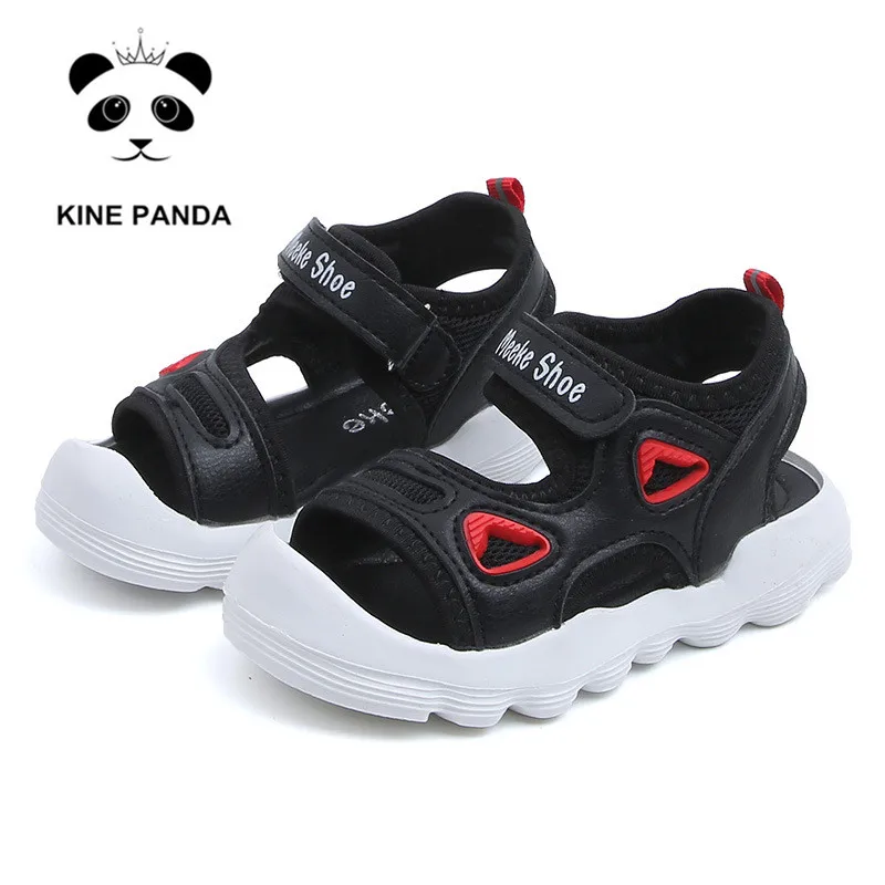 

KINE PANDA Baby Girl Boy Sandals Kid Shoes Summer Beach Toddler Sandals Half-Closed Toe Cap 1 2 3 Years Old