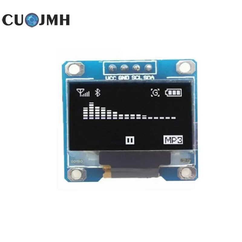 

0.96 Inch Iic Serial White Oled Display Module Iic Communication 128*64 Adjustable Brightness And Contrast Led Display Module