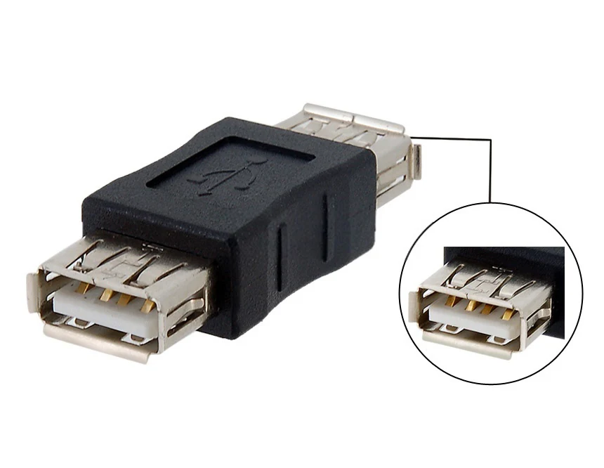 

USB 2.0 A type Female to USB A Type Female to female extension Coupler Adapter Black