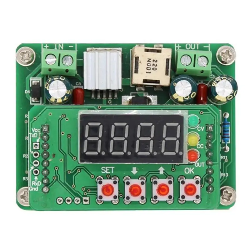 

Digital Control DC Buck Converter Regulated Voltage Adjustable Power Supply Module Charger 66*50*21mm