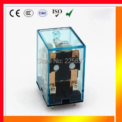 

HH52P (5pcs/lot) PCB mounting general purpose DPDT electromagnetic power relay MY2 AC / DC 12v 24v 48v 110v 220v coil volt 5A