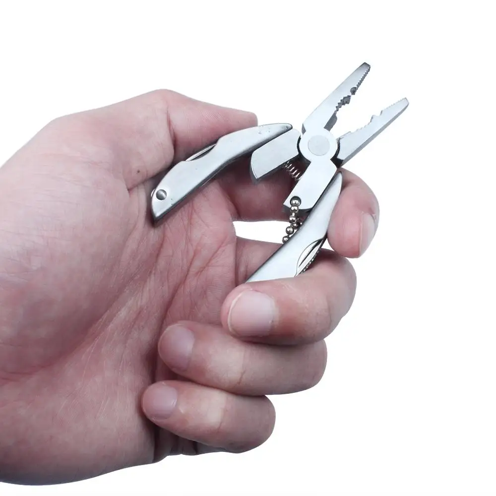 Pocket Mini Foldaway Keychain Multi-function Tool With Pliers Screwdriver Multi 