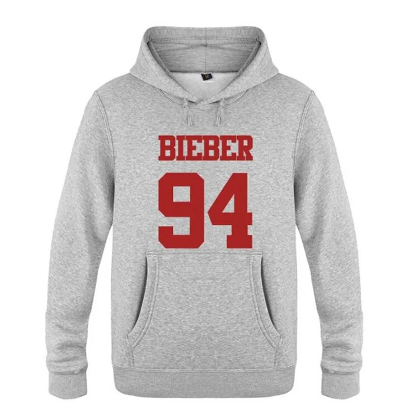 Hoodie Men Hip Hop Justin Bieber Printed Mens Hoodies Winter Fleece Long Sleeve Skate Men's Sweatshirt Tracksuit Man's Gown Hot