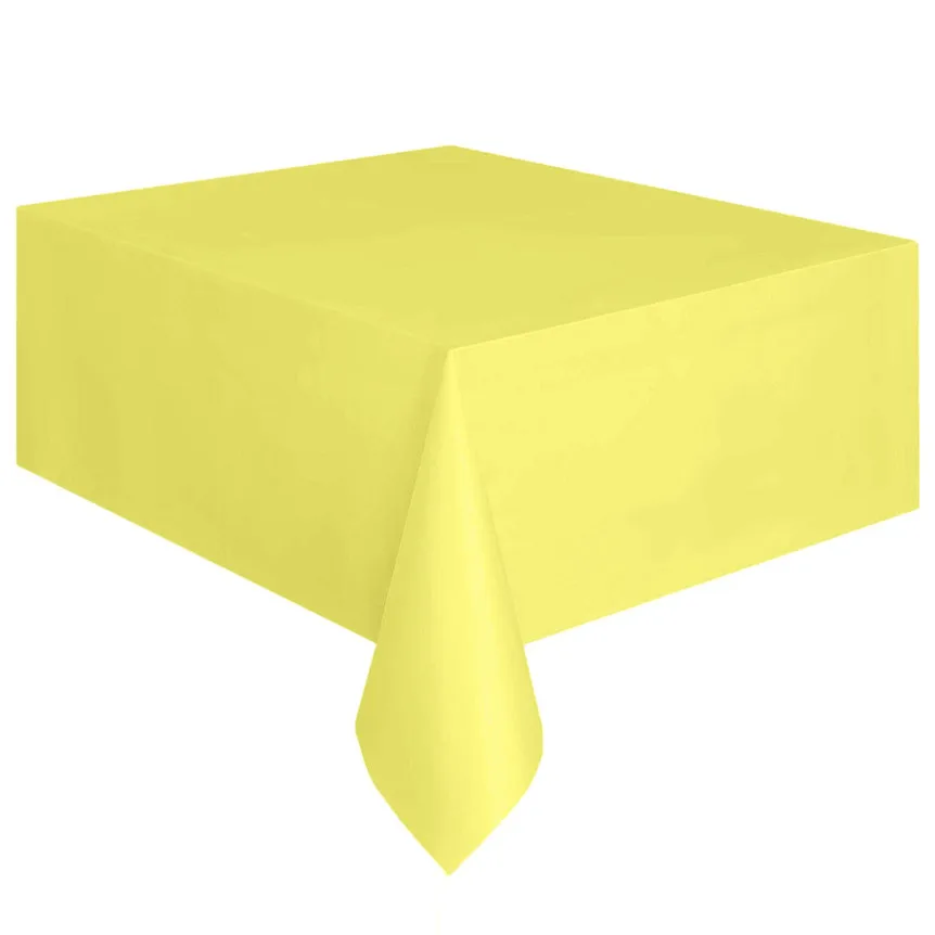 

1 PC Large Plastic Table Cover Rectangle Cloth Wipe Clean Party Disposable Tablecloth Covers Birthday Wedding Use 24#
