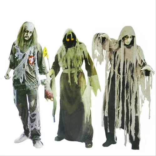 

2018 New Halloween Costums Cosplay Suit Horrific Drama Pirate Zombie Goast Mummy Suit Set