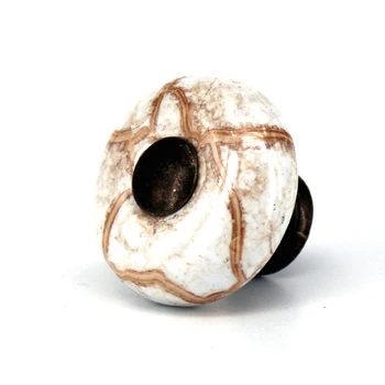 

10PCS Dia 32mm Antique Furniture Knobs Marble Ceramic Handle for Kitchen Cupboards Cabinet Door knobs Drawer Pulls