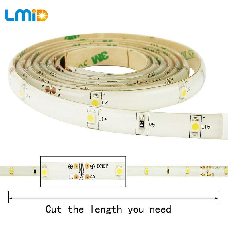 Lmid 2700K теплый белый перезаряжаемый светодиодный светильник s SMD2835 гибкий светодиодный светильник с датчиком движения для спальни