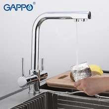 GAPPO, кухонный кран, фильтр для воды, краны, смеситель, кухонный кран, кран на одно отверстие, ручка для экономии воды, смеситель на бортике, смесители