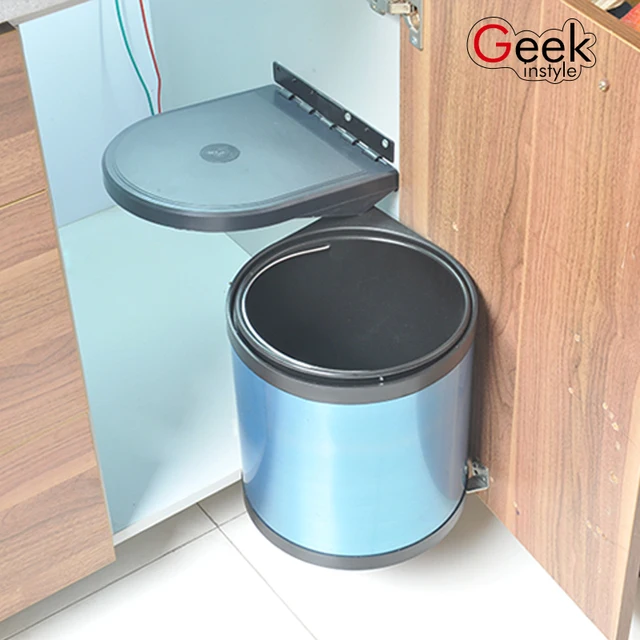 Factory Quality 5l 8l 12l Stainless Steel Pivot Out Trash Can Door Factory Quality 5l 8l 12l Stainless Steel Pivot Out Trash Can Door Mounted Waste